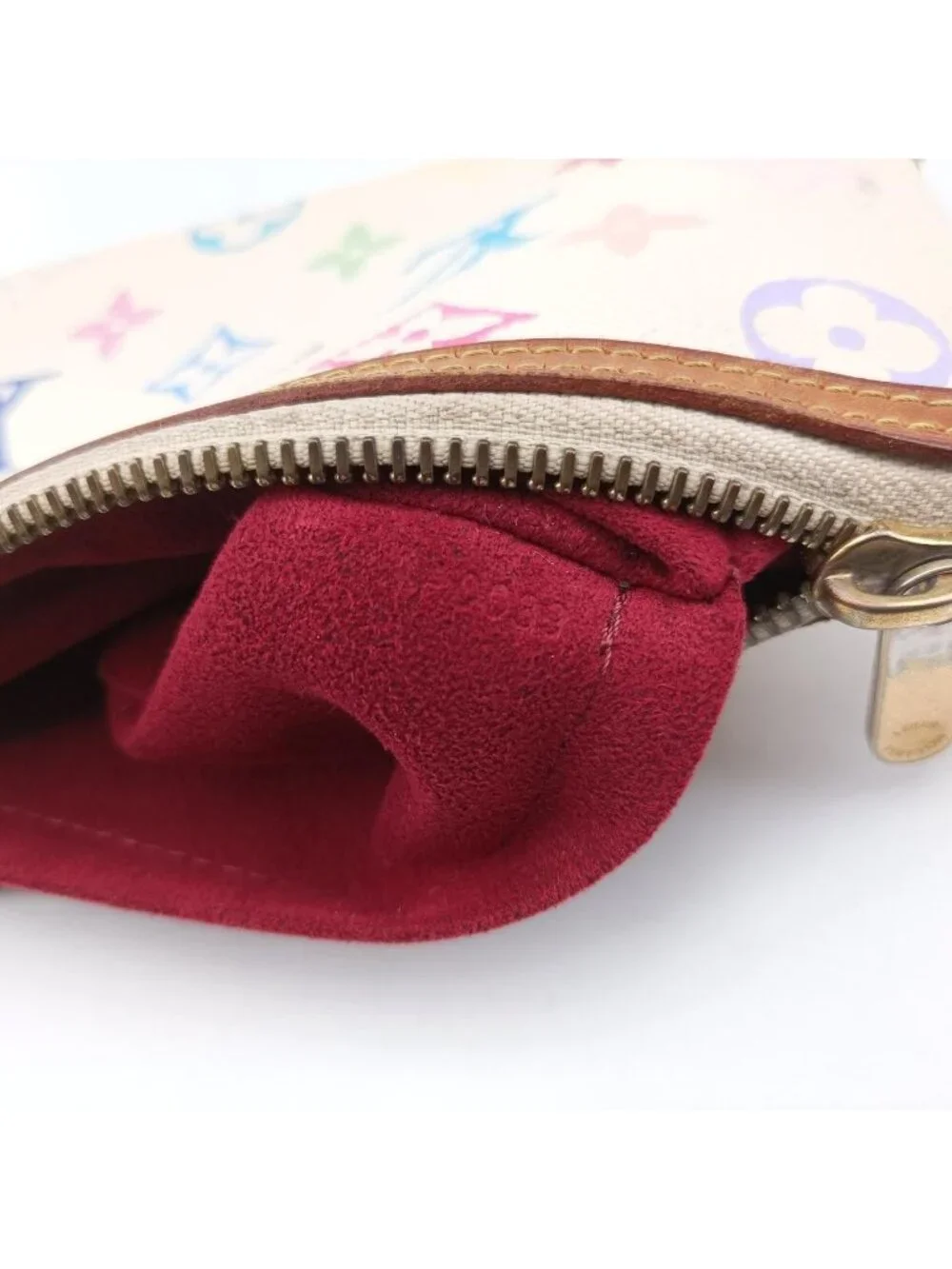 Louis Vuitton Pochette Mirror MM Blanc Monogram Multicolor Handbag